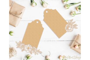Elevating Digital Craft and Brand Identity with the Set of 2 Floral Tags