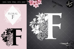 F - Floral Letter Design - Paper Cut: Versatile Vector Art for Creative Projects