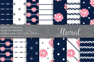 Floral Digital Papers, Blue Shabby Chic: A Versatile and Elegant Design Solution