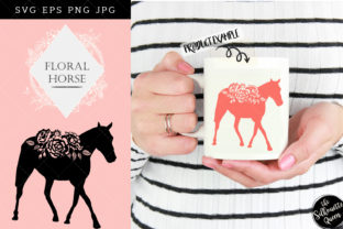 Floral Horse Silhouette: A Versatile Design Element for Modern Creations