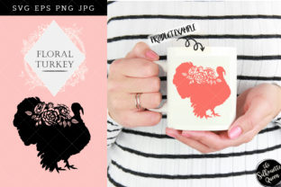 Floral Turkey Silhouette: A Versatile Design Element for Creative Projects
