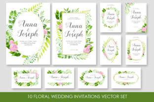 Floral Wedding Invitations Vector Set: Design Guide