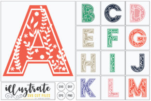 Full Floral Alphabet Cut File Bundle Guide