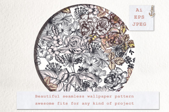 Integrating Floral Mood Seamless Vector Pattern 1 into Professional Design Workflows