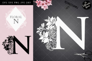 N - Floral Letter Design: A Versatile Asset for Creative Projects