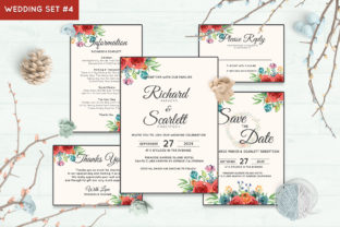 Strategic Use of Wedding Invitation Set 4 Floral Style for Memorable Weddings