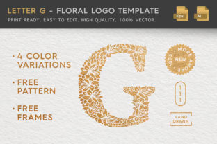 Stunning Letter G - Floral Logo Template