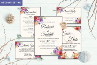 Wedding Invitation Set 10 Floral Style Guide
